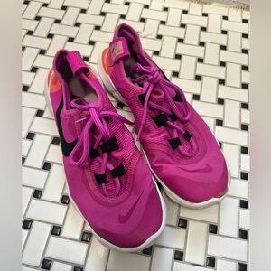 Nike Fuchsia and Black Running Shoes